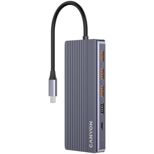 Canyon DS-16 13-in-1 USB-C Hub 4K - Grey