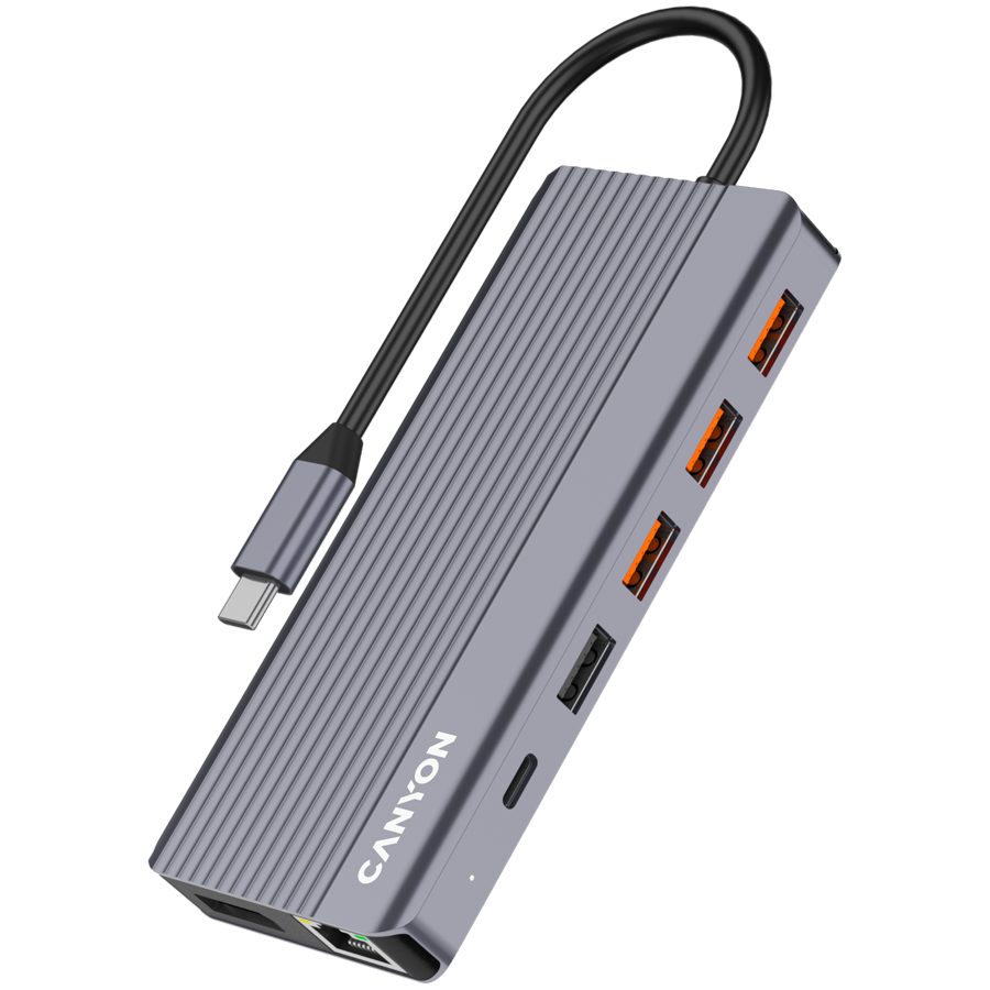 Canyon DS-16 13-in-1 USB-C Hub 4K - Grey