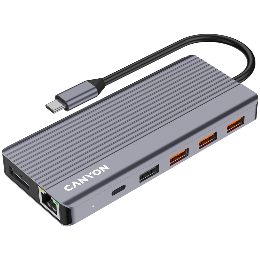 Canyon DS-16 13-in-1 USB-C Hub 4K - Grey
