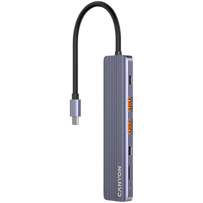 Canyon DS-17 6-in-1 4K USB-C Hub - Grey