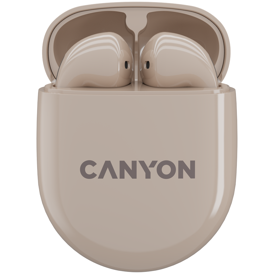Canyon TWS-6 True Wireless Earbuds - Beige