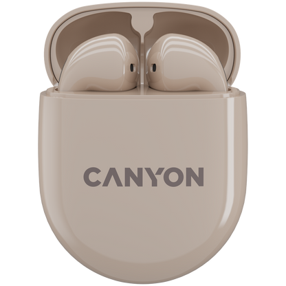 Canyon TWS-6 True Wireless Earbuds - Beige