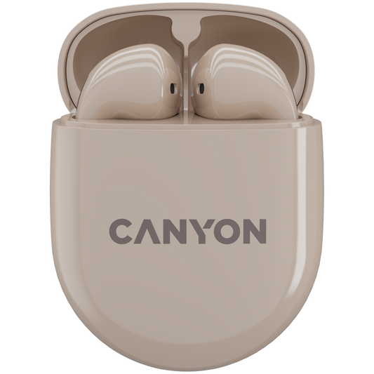 Canyon TWS-6 True Wireless Earbuds - Beige