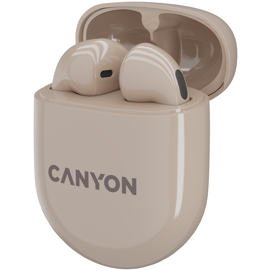 Canyon TWS-6 True Wireless Earbuds - Beige