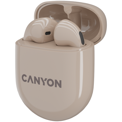 Canyon TWS-6 True Wireless Earbuds - Beige