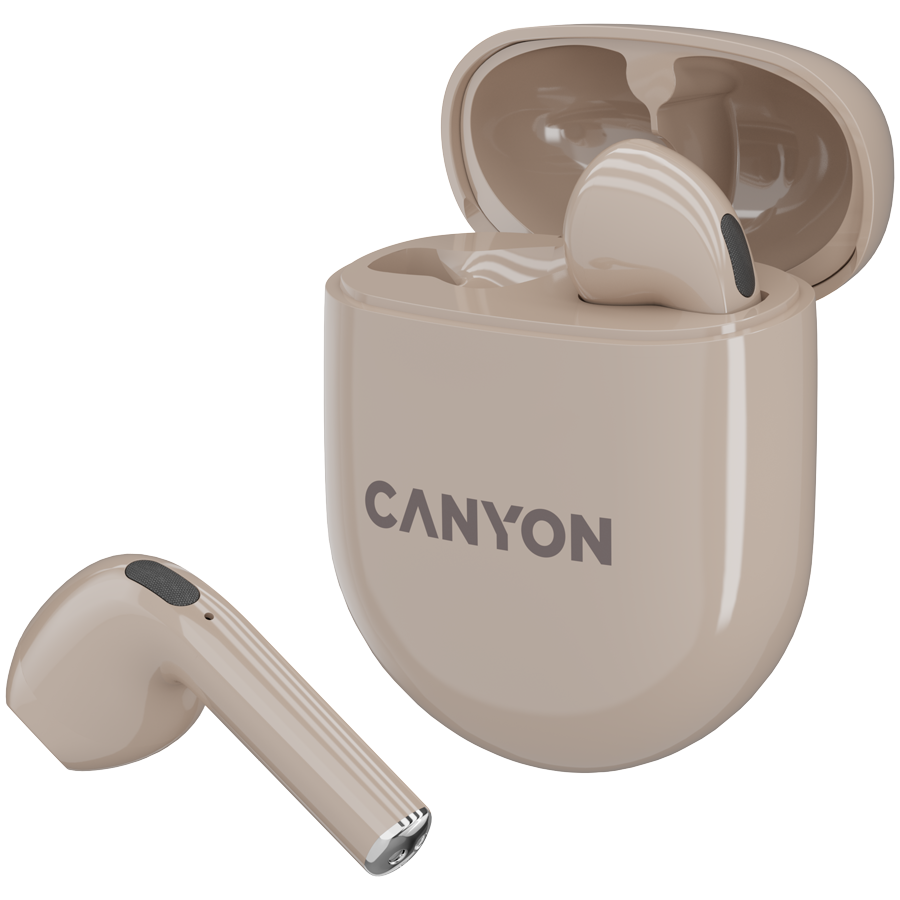Canyon TWS-6 True Wireless Earbuds - Beige
