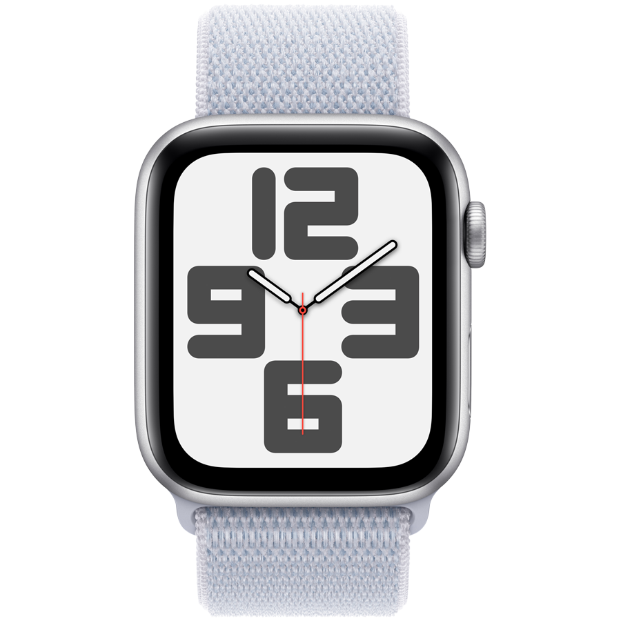 Apple Watch SE GPS Gen 2 40mm - Silver Aluminium with Blue Cloud Sport Loop