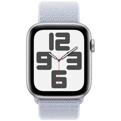Apple Watch SE GPS Gen 2 44mm - Silver Aluminium with Blue Cloud Sport Loop