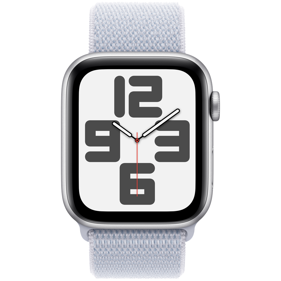 Apple Watch SE GPS + Cellular Gen 2 40mm - Silver Aluminium with Blue Cloud Sport Loop