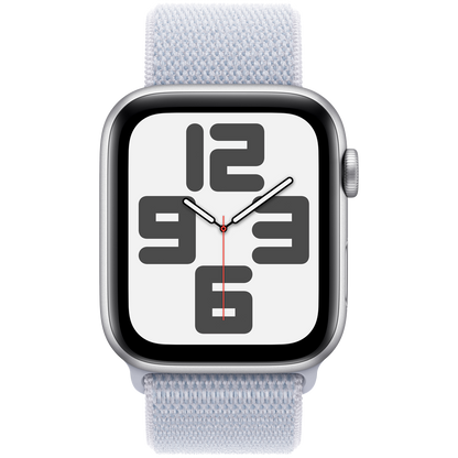 Apple Watch SE GPS + Cellular Gen 2 40mm - Silver Aluminium with Blue Cloud Sport Loop