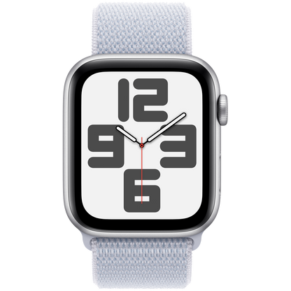 Apple Watch SE GPS + Cellular Gen 2 44mm - Silver Aluminium with Blue Cloud Sport Loop