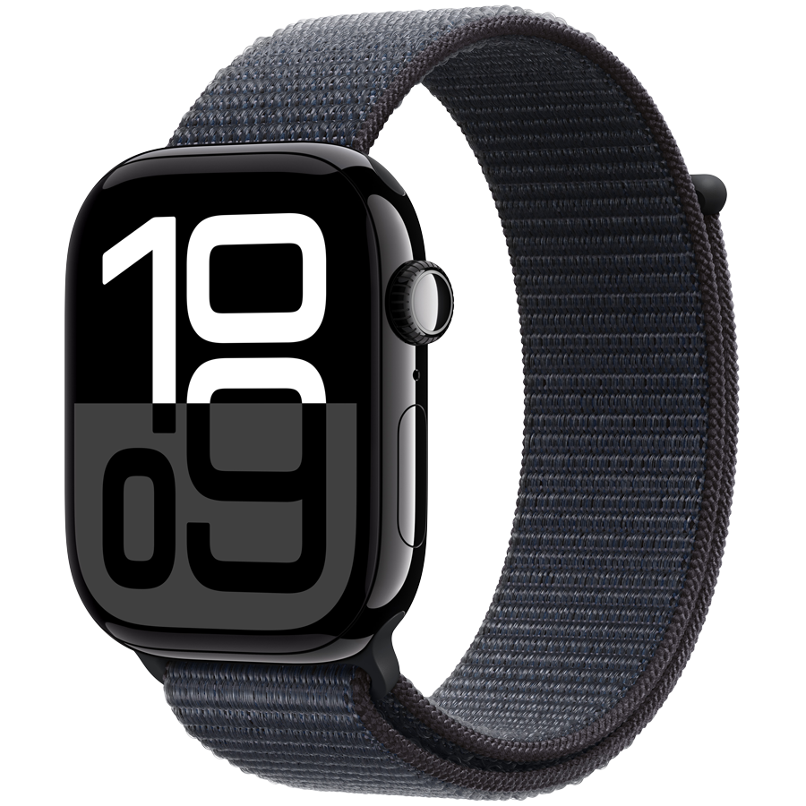 Apple Watch Series 10 GPS 42mm - Jet Black Aluminium with Ink Sport Loop