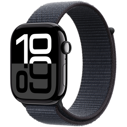 Apple Watch Series 10 GPS 42mm - Jet Black Aluminium with Ink Sport Loop