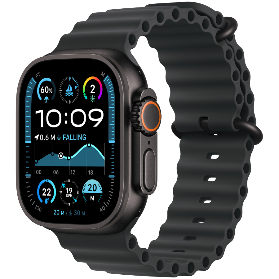 Apple Watch Ultra 2 2024 GPS + Cellular 49mm – Black Titanium with Black Ocean Band