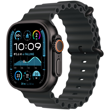 Apple Watch Ultra 2 2024 GPS + Cellular 49mm – Black Titanium with Black Ocean Band