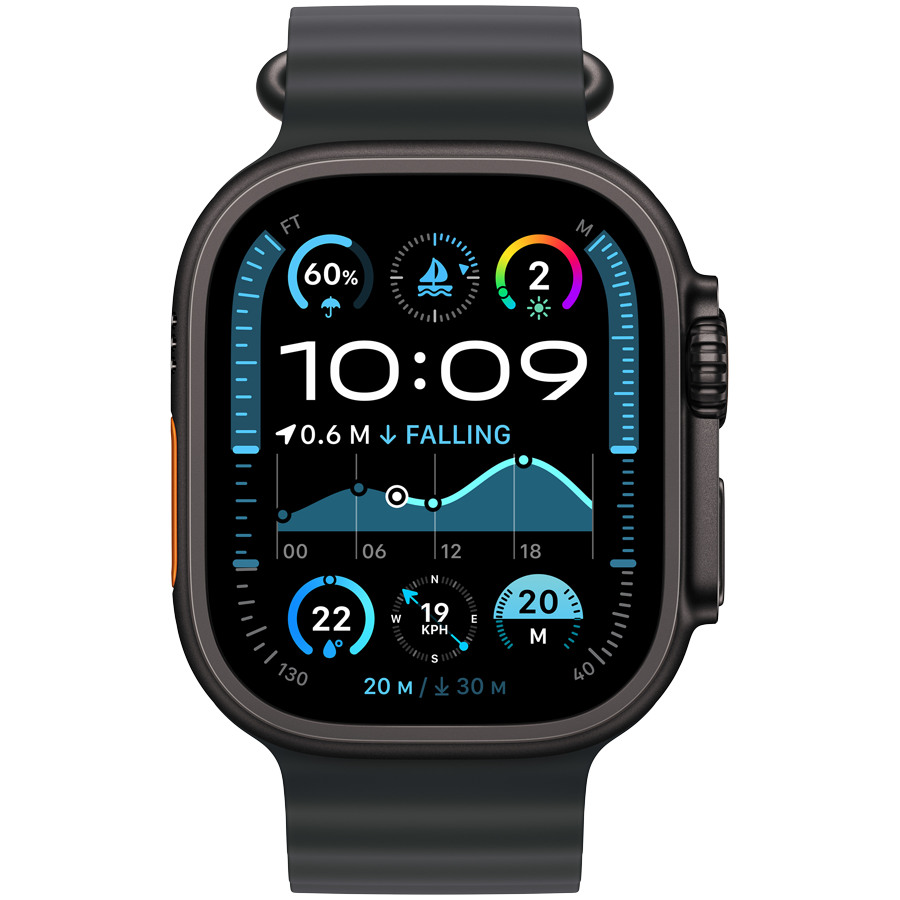 Apple Watch Ultra 2 2024 GPS + Cellular 49mm – Black Titanium with Black Ocean Band