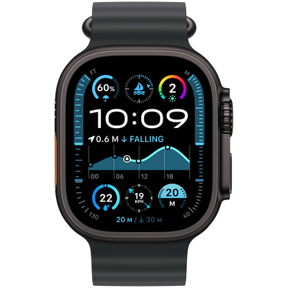 Apple Watch Ultra 2 2024 GPS + Cellular 49mm – Black Titanium with Black Ocean Band