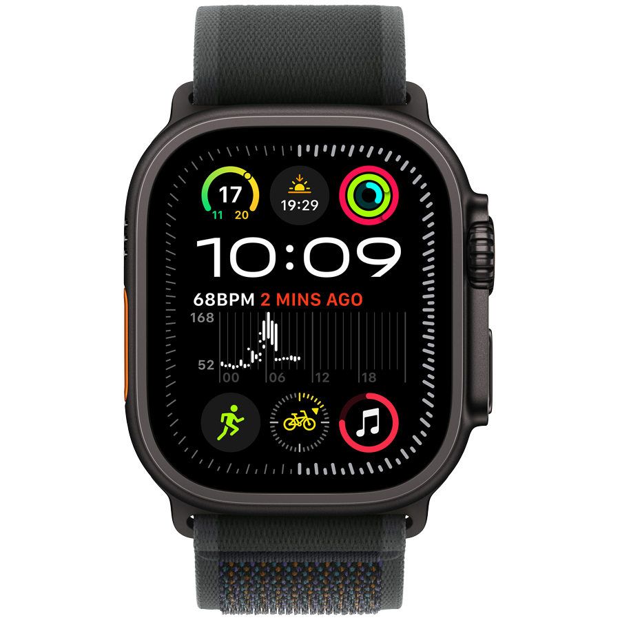 Apple Watch Ultra 2 2024 GPS + Cellular 49mm – Black Titanium with Black Trail Loop M/L