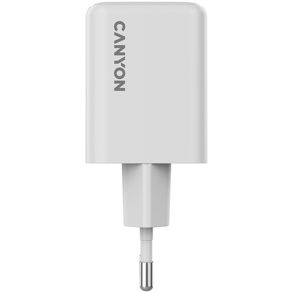 Canyon CU45AC GaN 45W USB-C/USB-A Charger - White