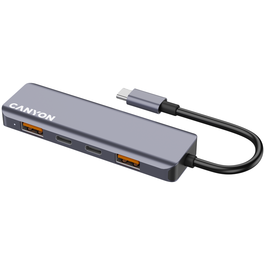 Canyon DS-18 5-in-1 USB-C Hub - Grey