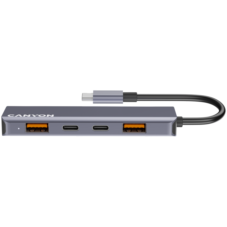 Canyon DS-18 5-in-1 USB-C Hub - Grey