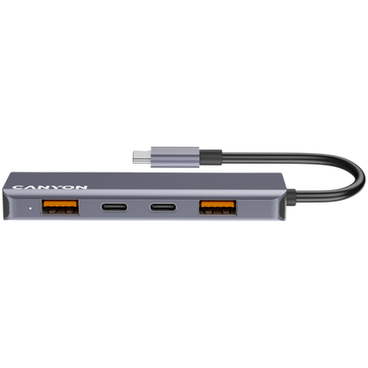 Canyon DS-18 5-in-1 USB-C Hub - Grey