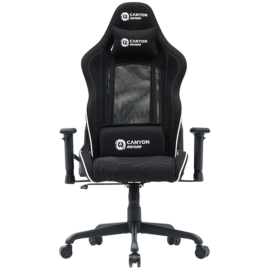 Canyon Shift Mesh/Fabric Transformer Gaming Chair MCCH01 - Black