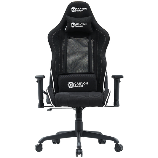 Canyon Shift Mesh/Fabric Transformer Gaming Chair MCCH01 - Black