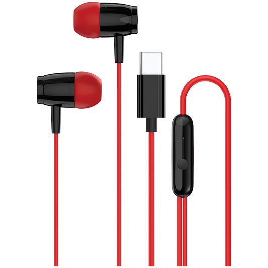Canyon SEP-5 Type-C In-Ear Headphones - Red