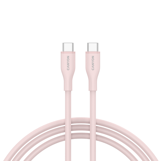 Canyon USB-C Cable CC60SC10 C-C 60W 1M - Pink Sand