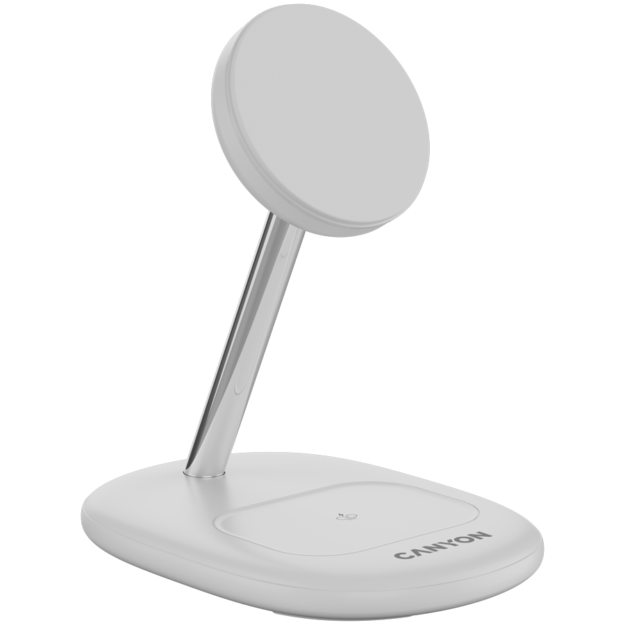 Canyon WCS-205 15W Qi2 2-in-1 Wireless Charger - White