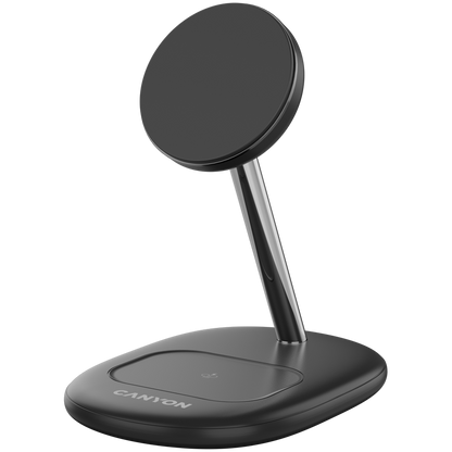 Canyon WCS-205 15W Qi2 2-in-1 Wireless Charger - Black