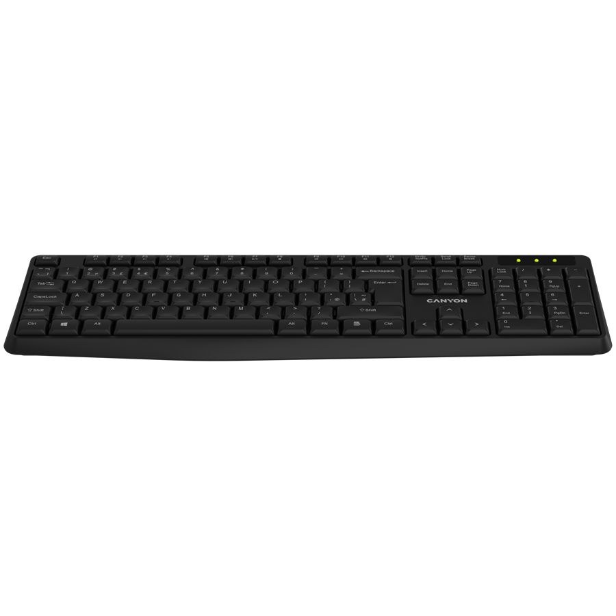 Canyon KB-W01 Wireless Keyboard - Black