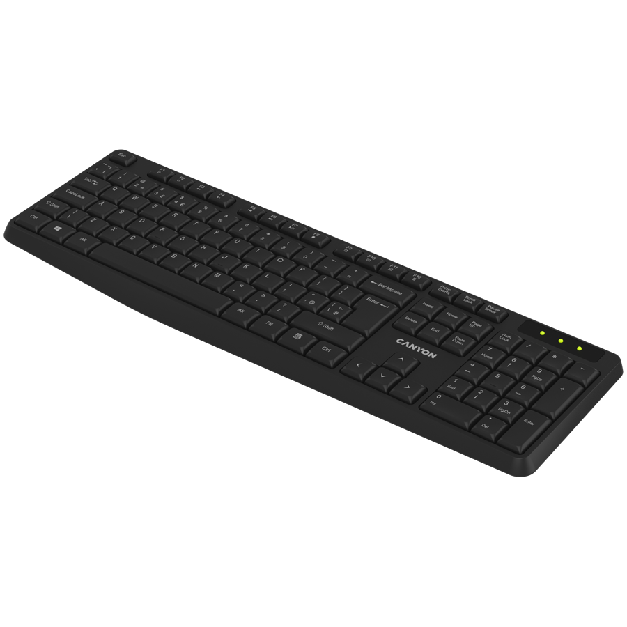 Canyon KB-W01 Wireless Keyboard - Black