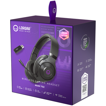 Lorgar Wireless Gaming Headset Noah 702