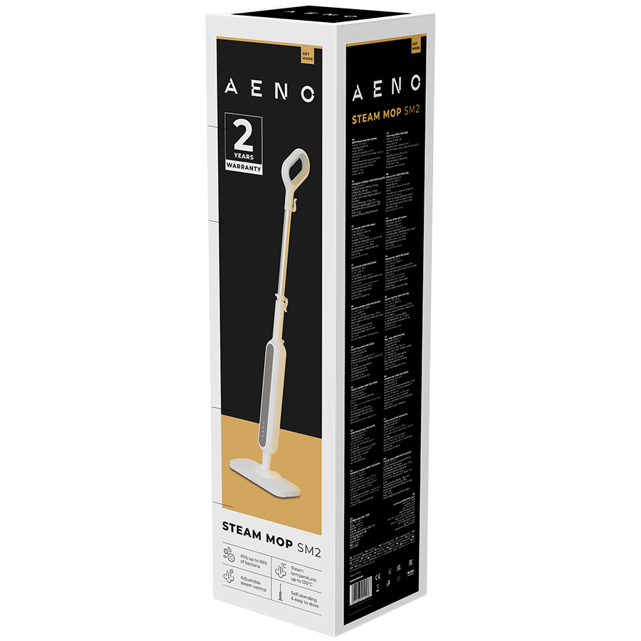 AENO SM2 Steam Mop - White
