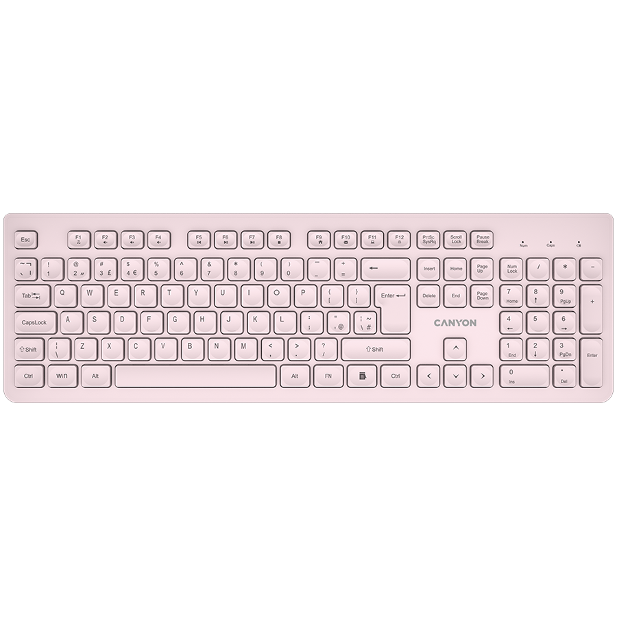 Canyon Silent Wireless Keyboard HKB-W01 - Beige