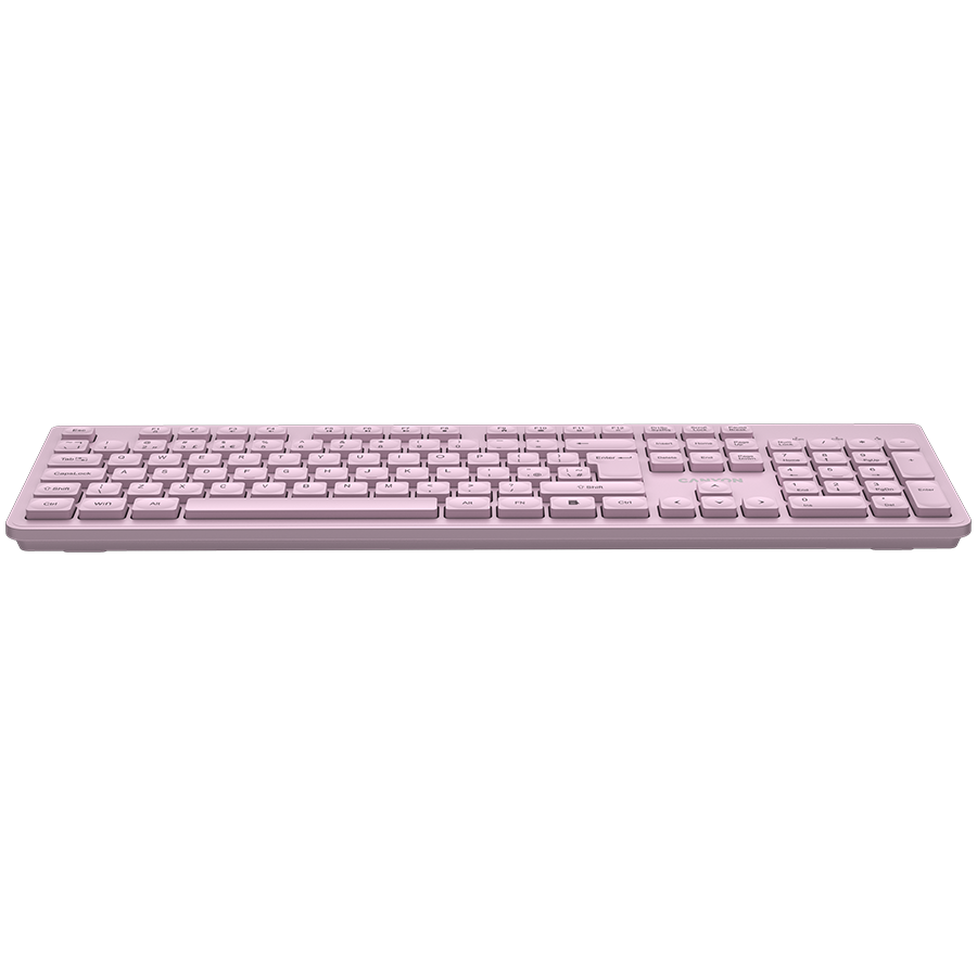 Canyon Silent Wireless Keyboard HKB-W01 - Pink