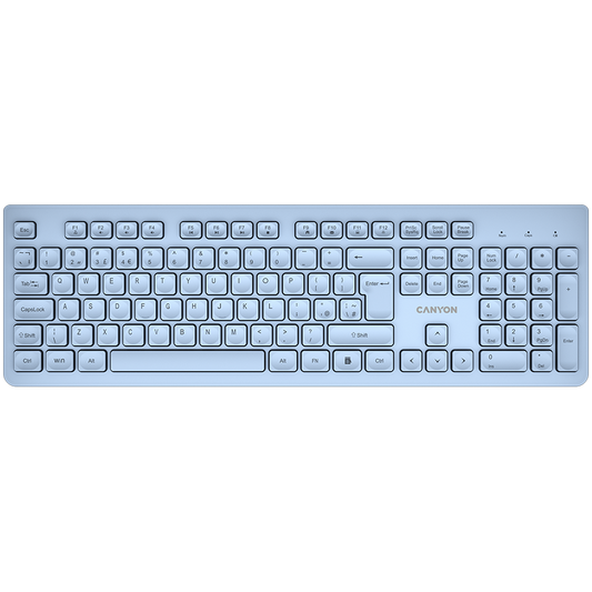 Canyon Silent Wireless Keyboard HKB-W01 - Blue