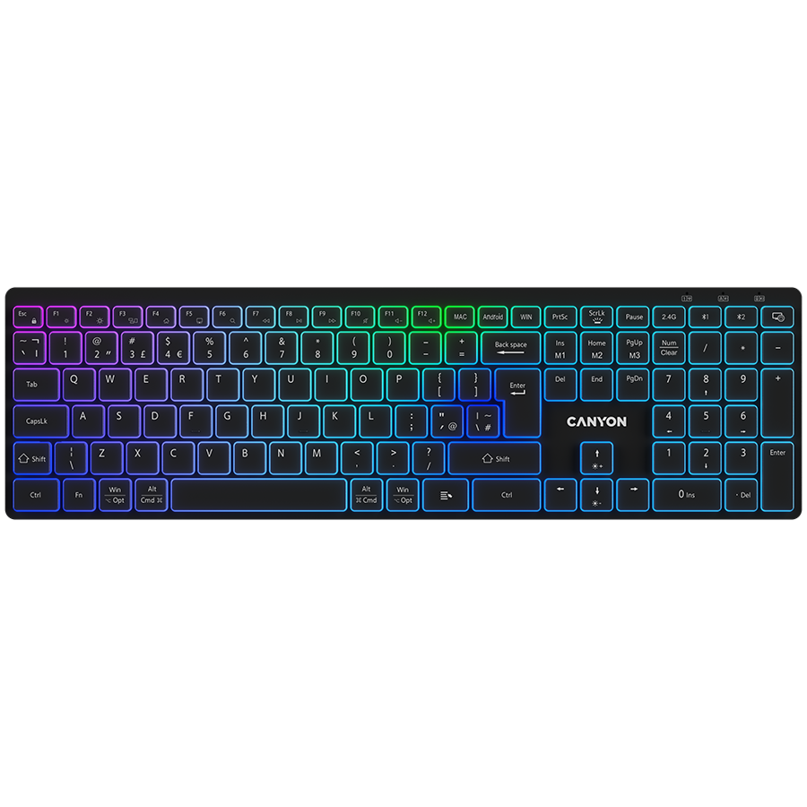 Canyon Wireless Keyboard HKB-W11 - Black