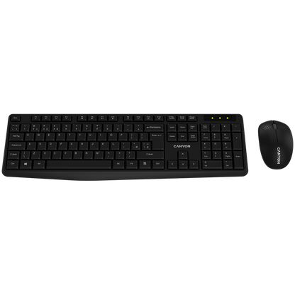 Canyon SET-W01 Keyboard+Mouse Wireless - Black