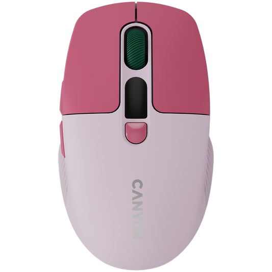 Canyon Silent Dual Mode Wireless Mouse MW-26 - Pink