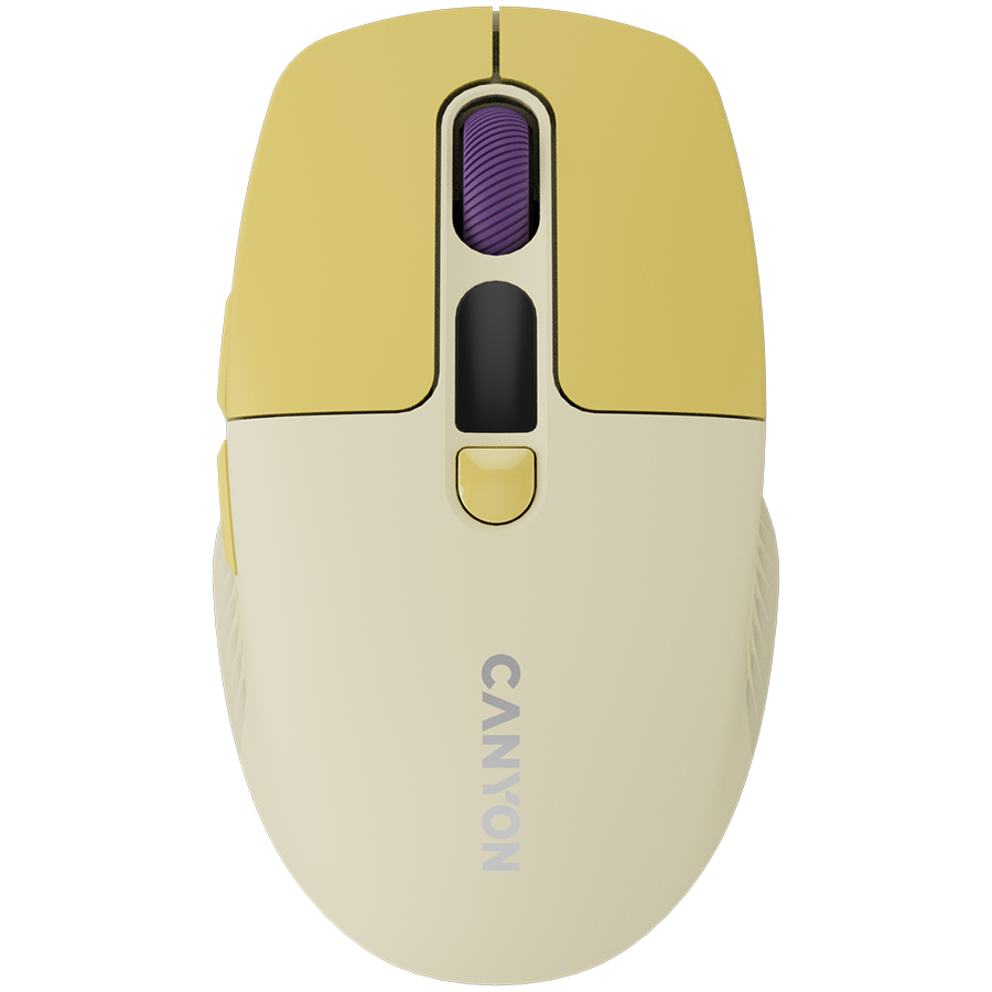 Canyon Silent Dual Mode Wireless Mouse MW-26 - Yellow
