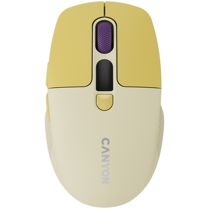 Canyon Silent Dual Mode Wireless Mouse MW-26 - Yellow