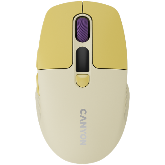 Canyon Silent Dual Mode Wireless Mouse MW-26 - Yellow