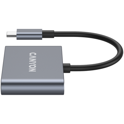 Canyon DS-3 3-in-1 USB-C Hub - Dark Grey