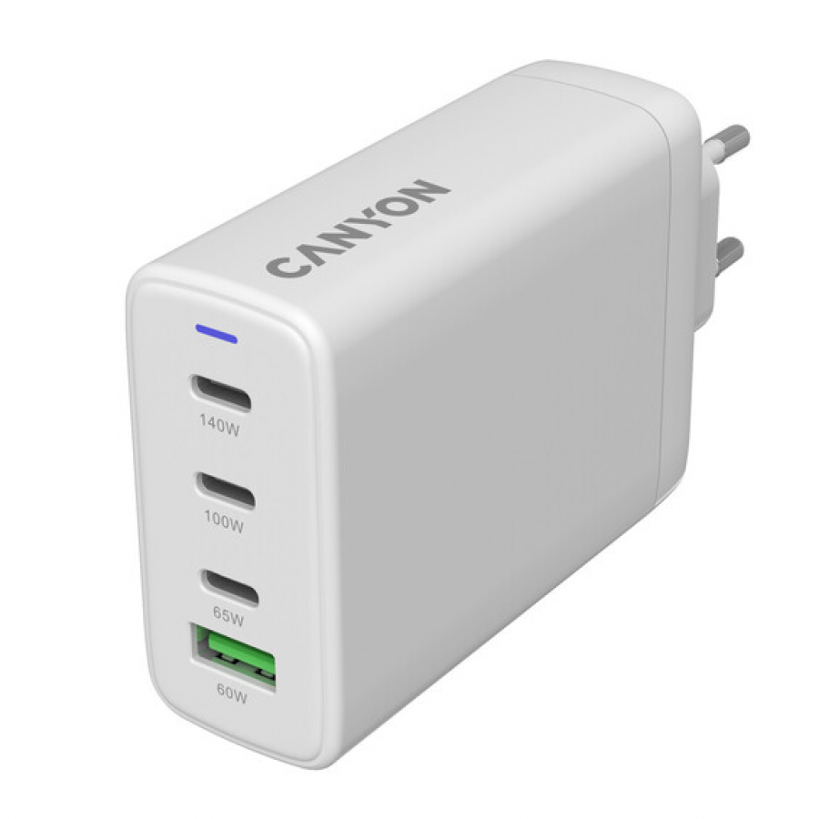 Canyon CU140ACC GaN 150W USB-C/USB-A Charger - White