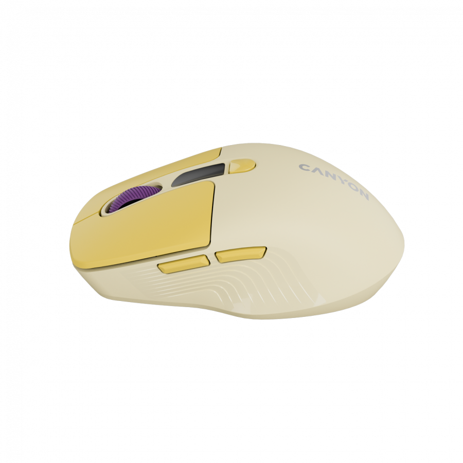 Canyon Silent Dual Mode Wireless Mouse MW-26 - Yellow