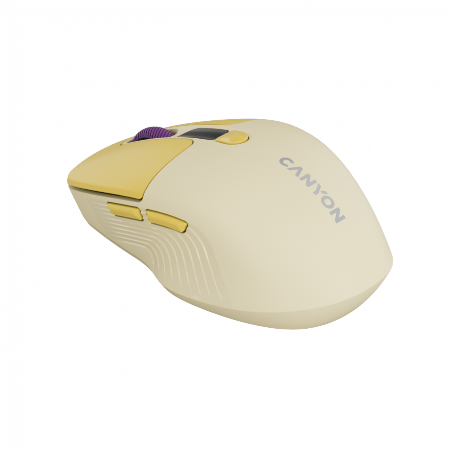Canyon Silent Dual Mode Wireless Mouse MW-26 - Yellow