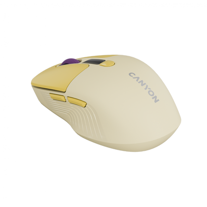 Canyon Silent Dual Mode Wireless Mouse MW-26 - Yellow